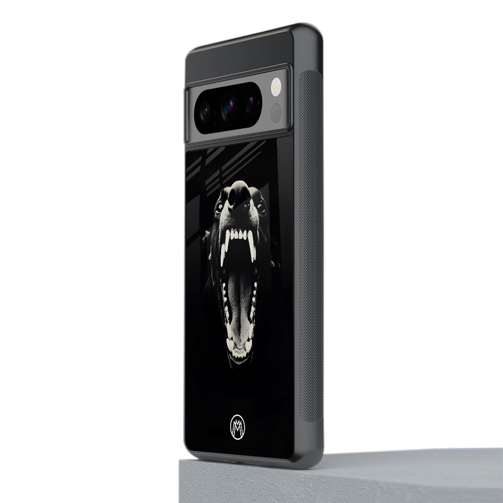 beast back phone cover | glass case for google pixel 8 pro