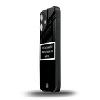 beautiful day to leave me alone black back phone cover | glass case for iphone 16