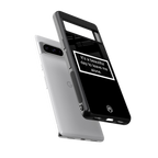 beautiful day to leave me alone black back phone cover | glass case for google pixel 8 pro