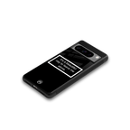 beautiful day to leave me alone black back phone cover | glass case for google pixel 8 pro