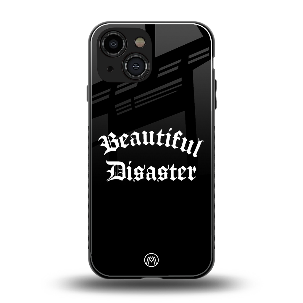 beautiful disaster back phone cover | glass case for iphone 13 mini