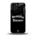 beautiful disaster back phone cover | glass case for iphone 13 mini