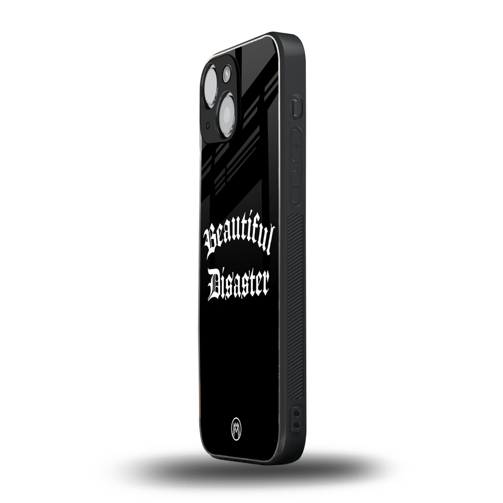beautiful disaster back phone cover | glass case for iphone 13 mini