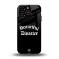 beautiful disaster back phone cover | glass case for iphone 13 pro