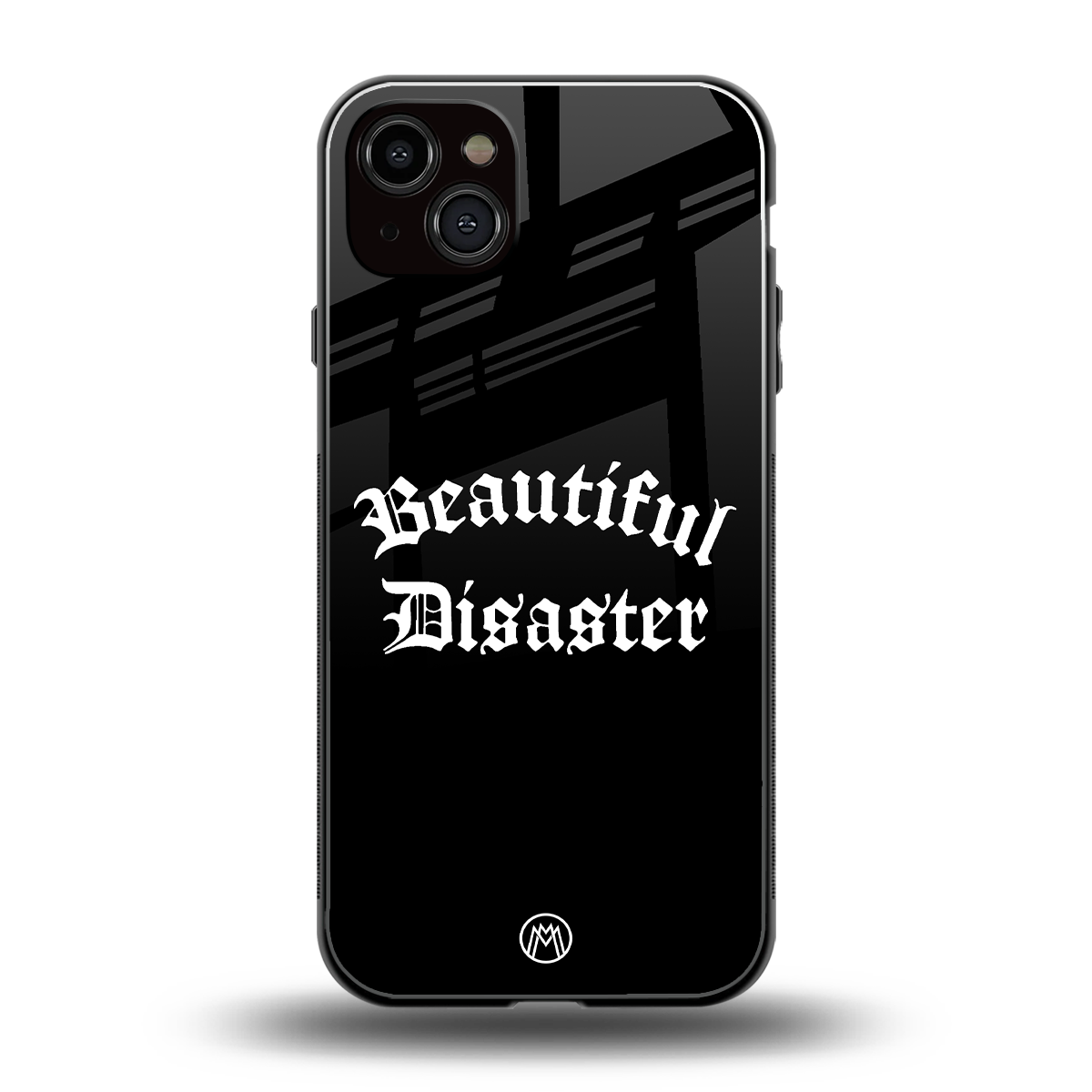 beautiful disaster back phone cover | glass case for iphone 15 plus