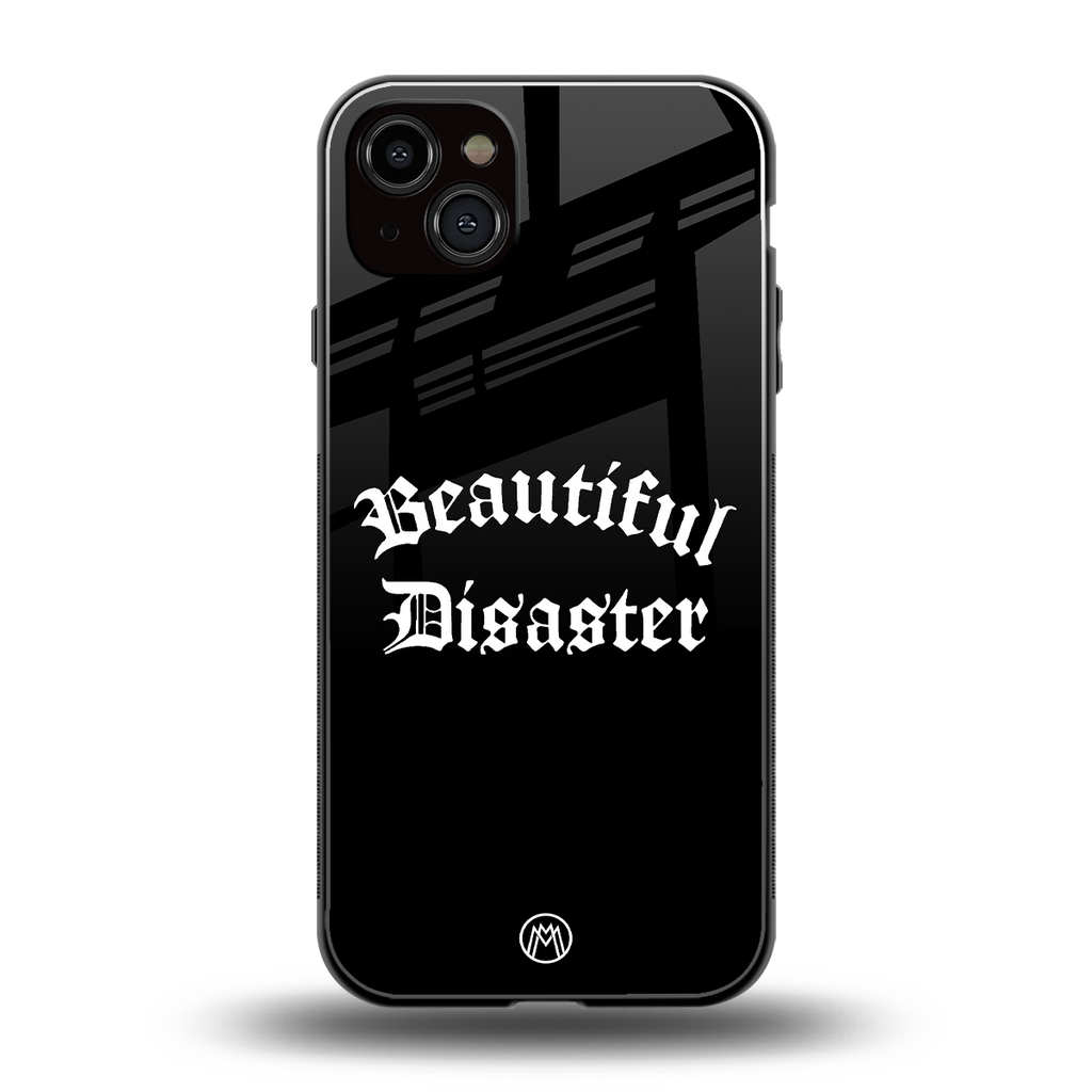beautiful disaster back phone cover | glass case for iphone 14 plus