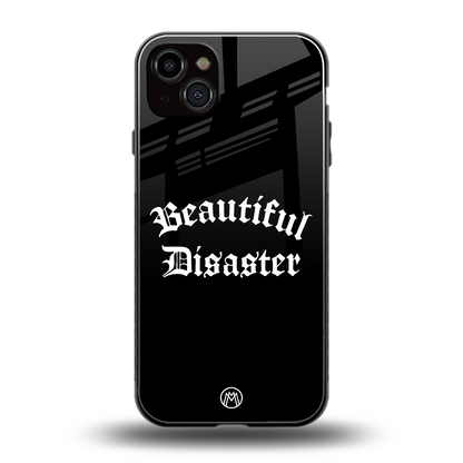 beautiful disaster back phone cover | glass case for iphone 14 plus