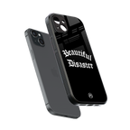 beautiful disaster back phone cover | glass case for iphone 15 plus