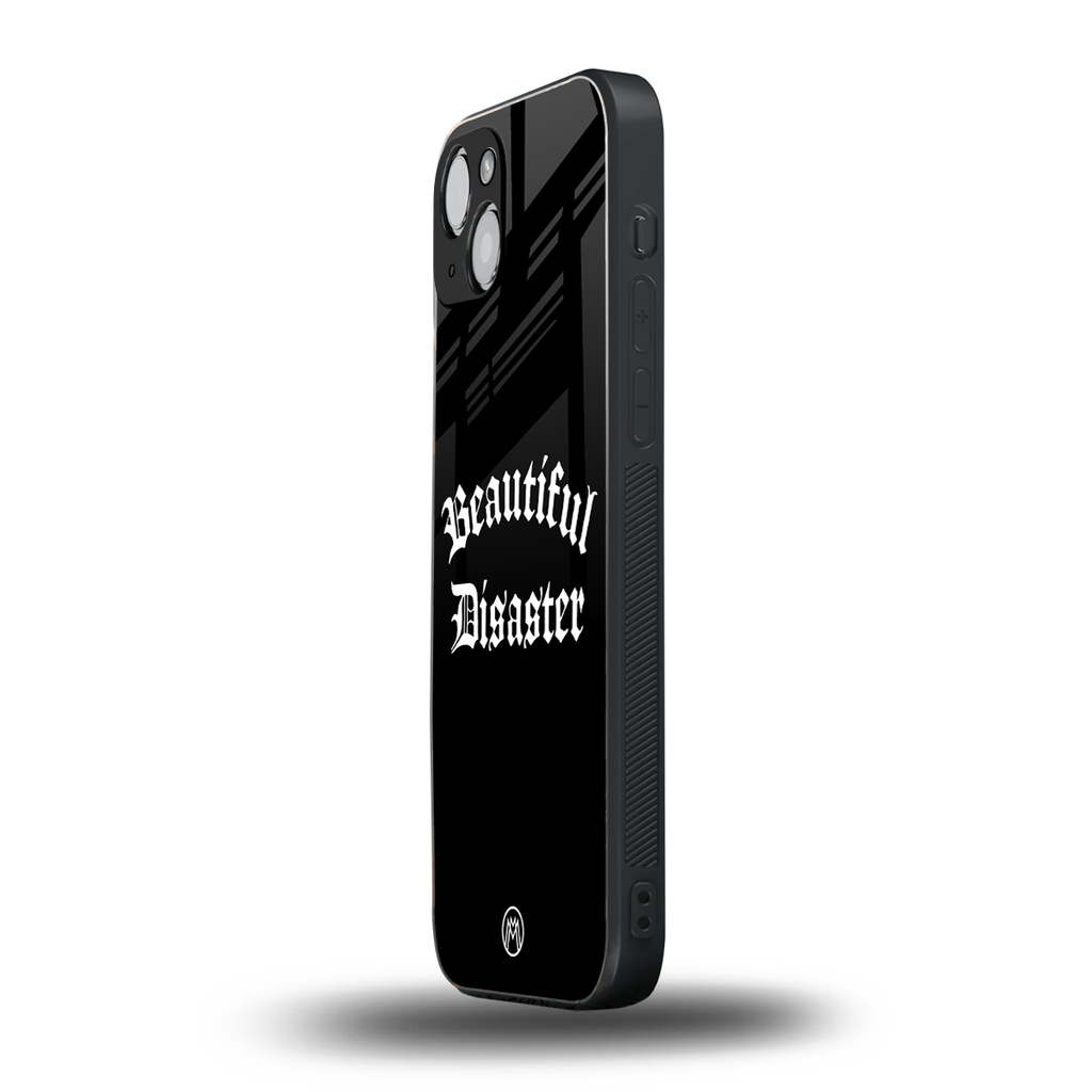 beautiful disaster back phone cover | glass case for iphone 14 plus