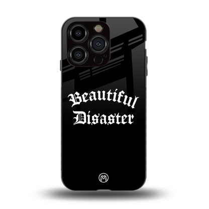 beautiful disaster back phone cover | glass case for iphone 15 pro