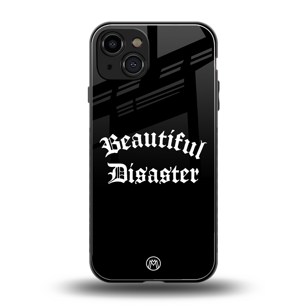beautiful disaster back phone cover | glass case for iphone 15