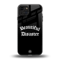 beautiful disaster back phone cover | glass case for iphone 15