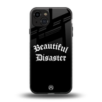 beautiful disaster back phone cover | glass case for iphone 15