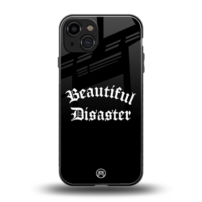 beautiful disaster back phone cover | glass case for iphone 15