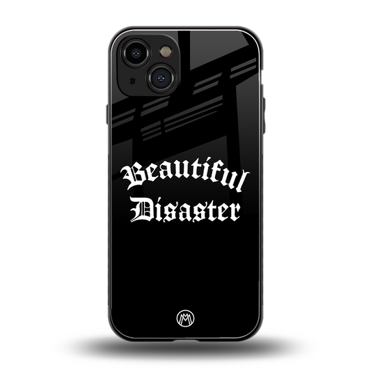 beautiful disaster back phone cover | glass case for iphone 15