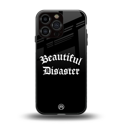 beautiful disaster back phone cover | glass case for iphone 16 pro max