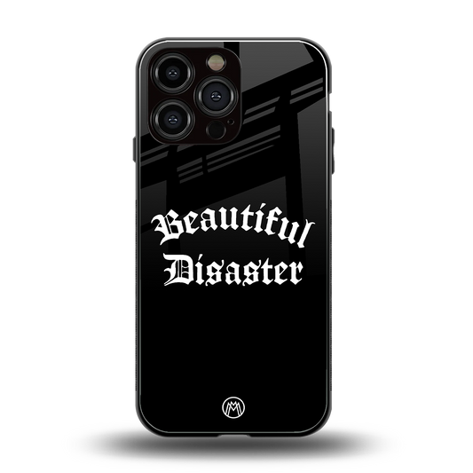 beautiful disaster back phone cover | glass case for iphone 16 pro max