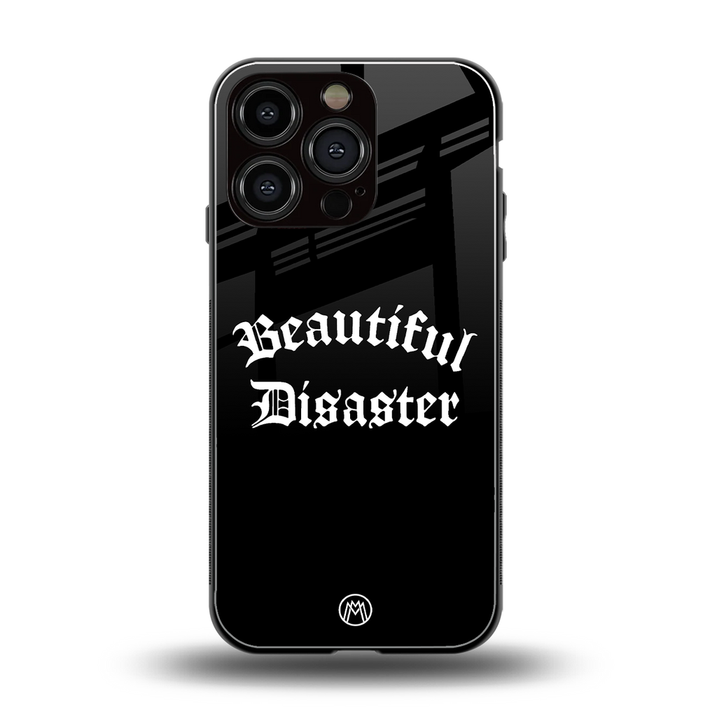 beautiful disaster back phone cover | glass case for iphone 16 pro