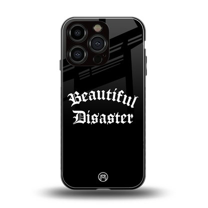 beautiful disaster back phone cover | glass case for iphone 16 pro