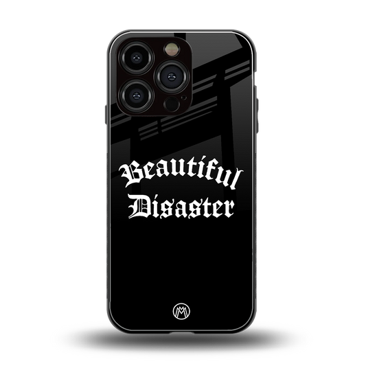 beautiful disaster back phone cover | glass case for iphone 16 pro