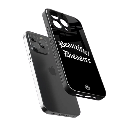 beautiful disaster back phone cover | glass case for iphone 16 pro