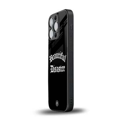 beautiful disaster back phone cover | glass case for iphone 16 pro
