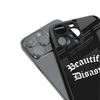 beautiful disaster back phone cover | glass case for iphone 16 pro max