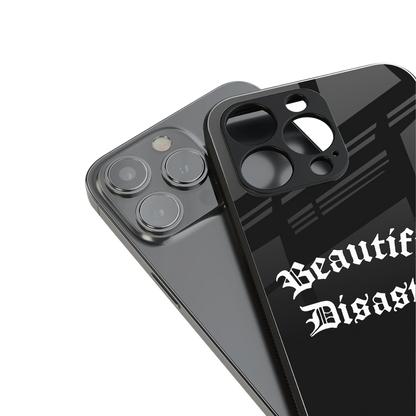 beautiful disaster back phone cover | glass case for iphone 16 pro max