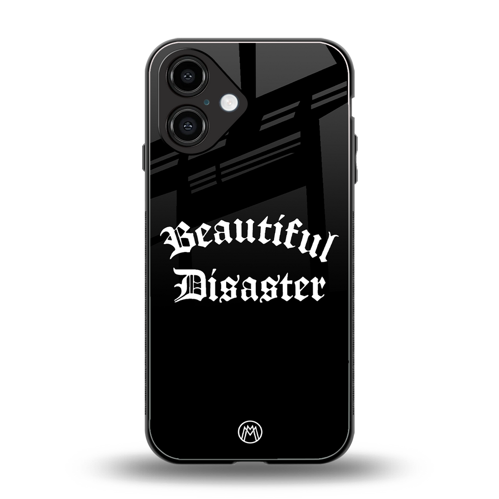 beautiful disaster back phone cover | glass case for iphone 16