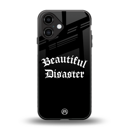 beautiful disaster back phone cover | glass case for iphone 16