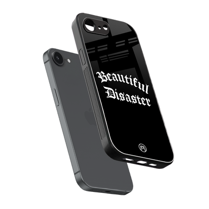 beautiful disaster back phone cover | glass case for iphone 16e
