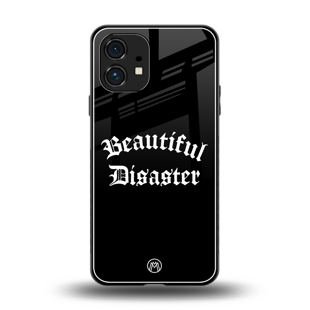 beautiful disaster back phone cover | glass case for nothing phone 1