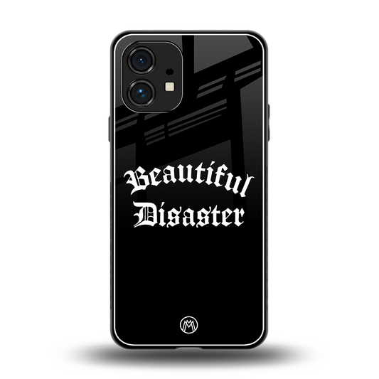 beautiful disaster back phone cover | glass case for nothing phone 1