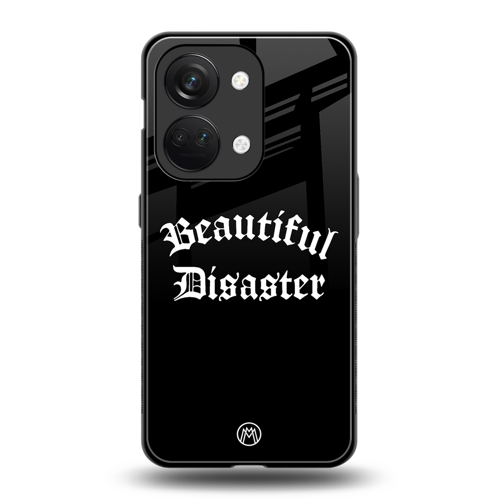 beautiful disaster back phone cover | glass case for oneplus nord 3