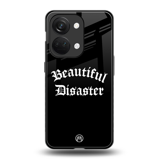 beautiful disaster back phone cover | glass case for oneplus nord 3