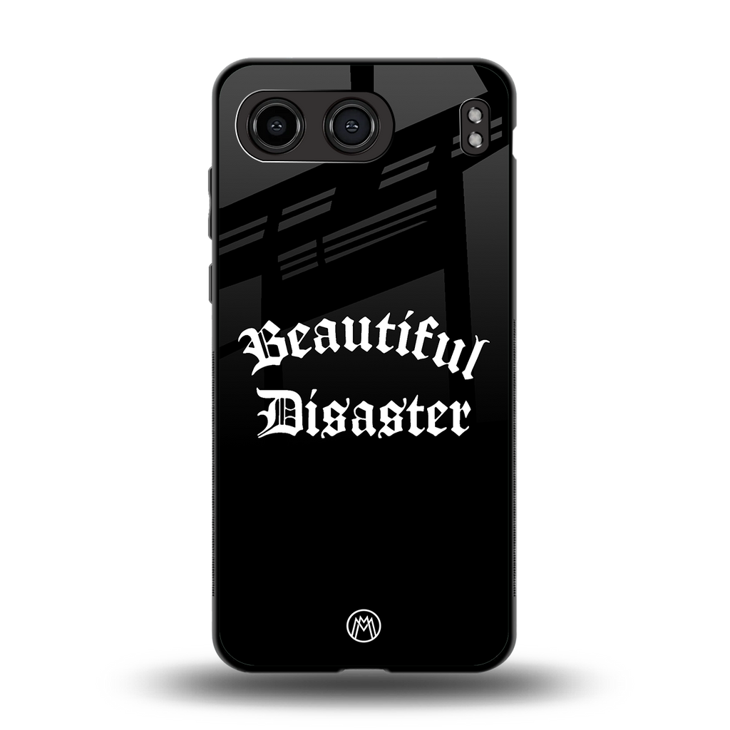beautiful disaster back phone cover | glass case for oneplus nord 4