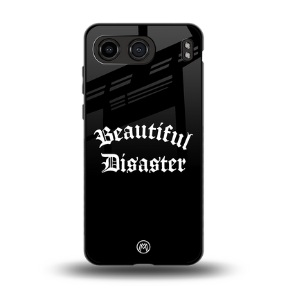 beautiful disaster back phone cover | glass case for oneplus nord 4