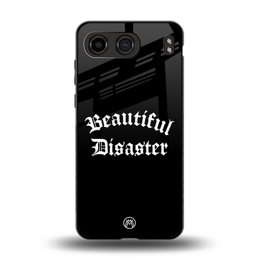 beautiful disaster back phone cover | glass case for oneplus nord 4