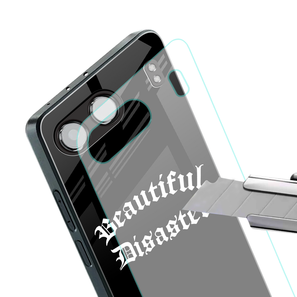 beautiful disaster back phone cover | glass case for oneplus nord 4