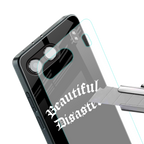 beautiful disaster back phone cover | glass case for oneplus nord 4