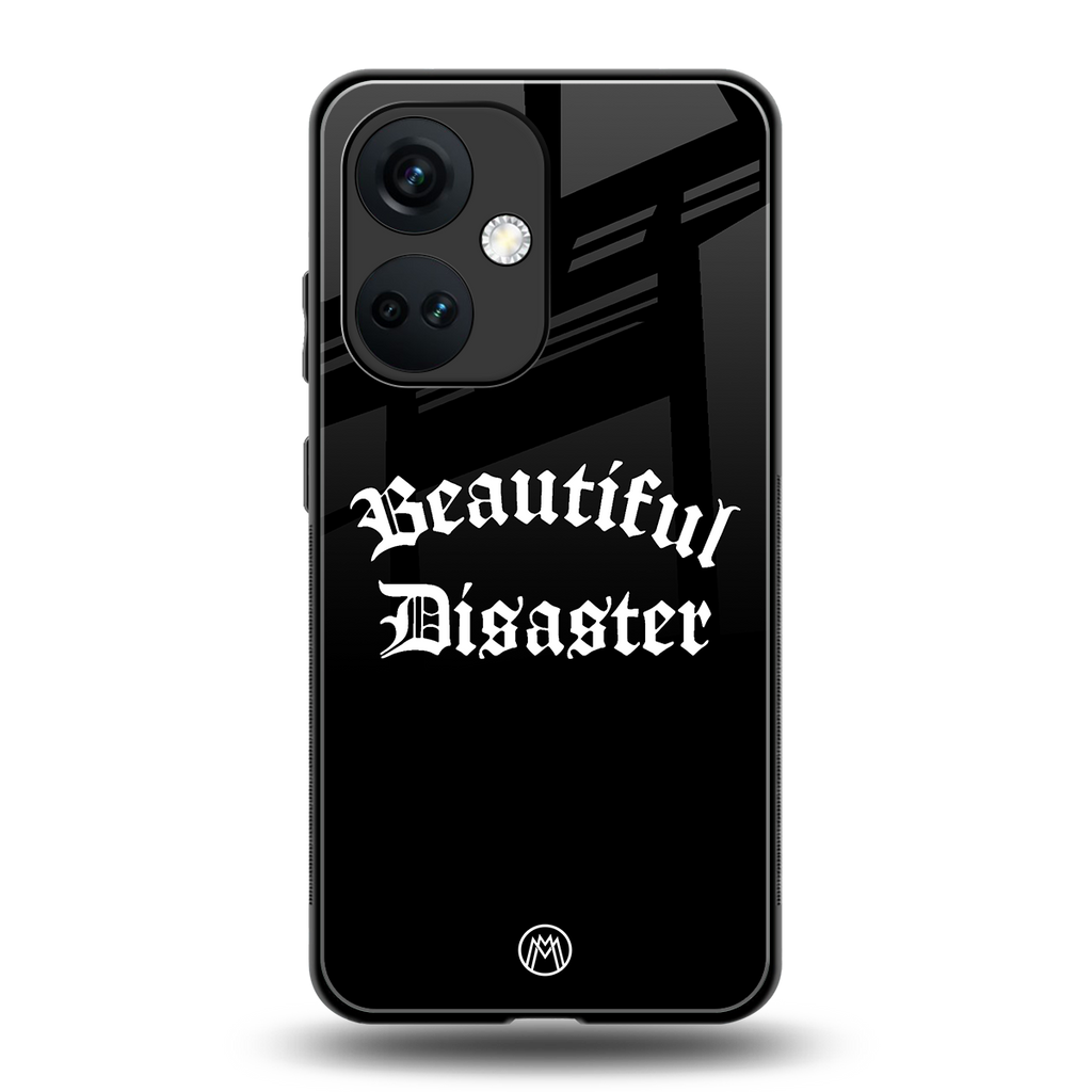 beautiful disaster back phone cover | glass case for oneplus nord ce 3