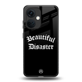 beautiful disaster back phone cover | glass case for oneplus nord ce 3