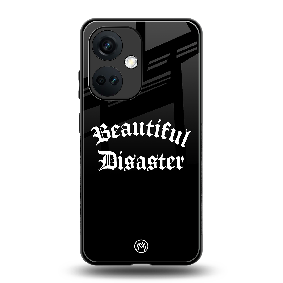beautiful disaster back phone cover | glass case for oneplus nord ce 3