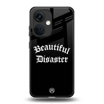beautiful disaster back phone cover | glass case for oneplus nord ce 3