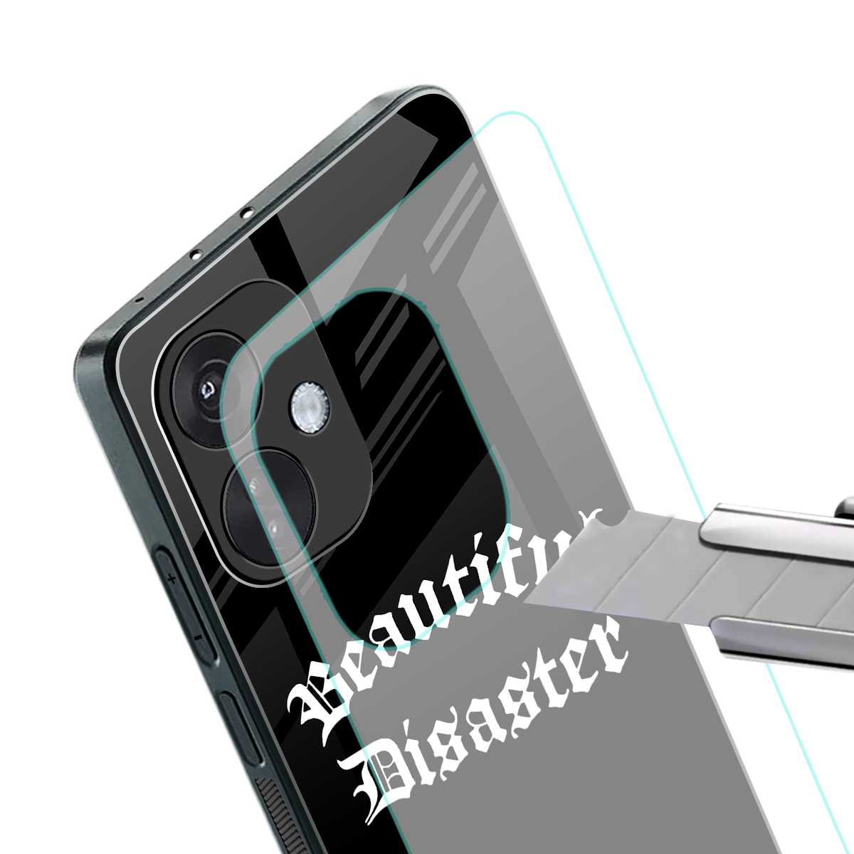 beautiful disaster back phone cover | glass case for oneplus nord ce 3