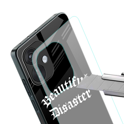 beautiful disaster back phone cover | glass case for oneplus nord ce 3