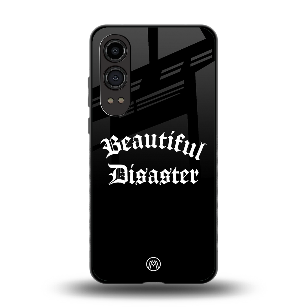 beautiful disaster back phone cover | glass case for oneplus nord ce 4 lite