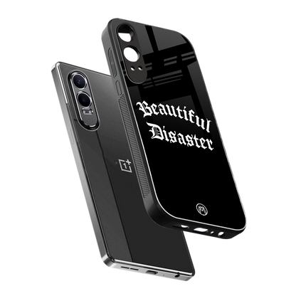 beautiful disaster back phone cover | glass case for oneplus nord ce 4 lite