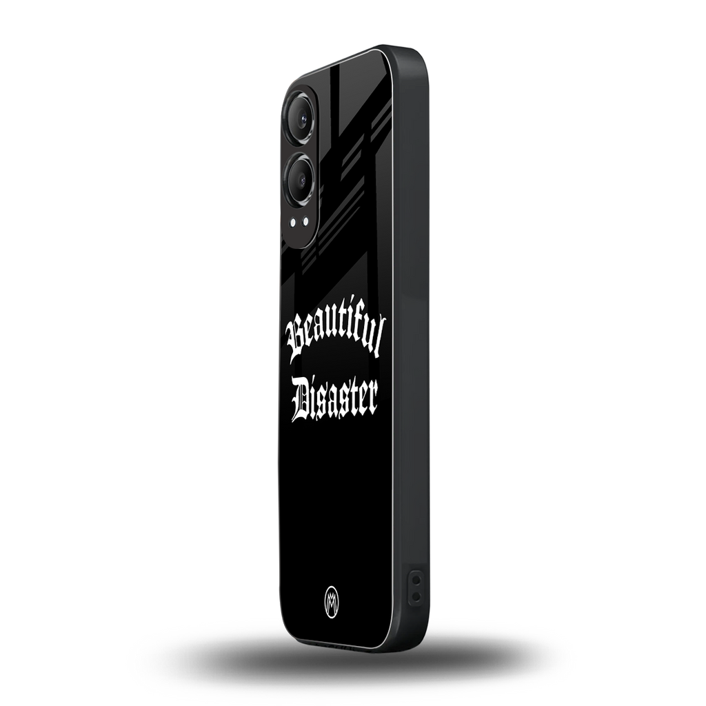 beautiful disaster back phone cover | glass case for oneplus nord ce 4 lite
