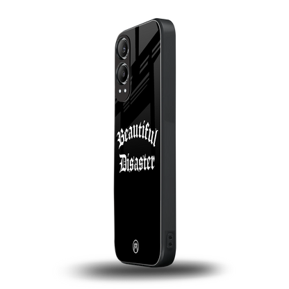 beautiful disaster back phone cover | glass case for oneplus nord ce 4 lite